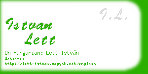 istvan lett business card